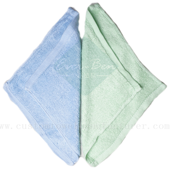 China Bulk Blue cotton hand towels Kitchen Dish Washcloth supplier